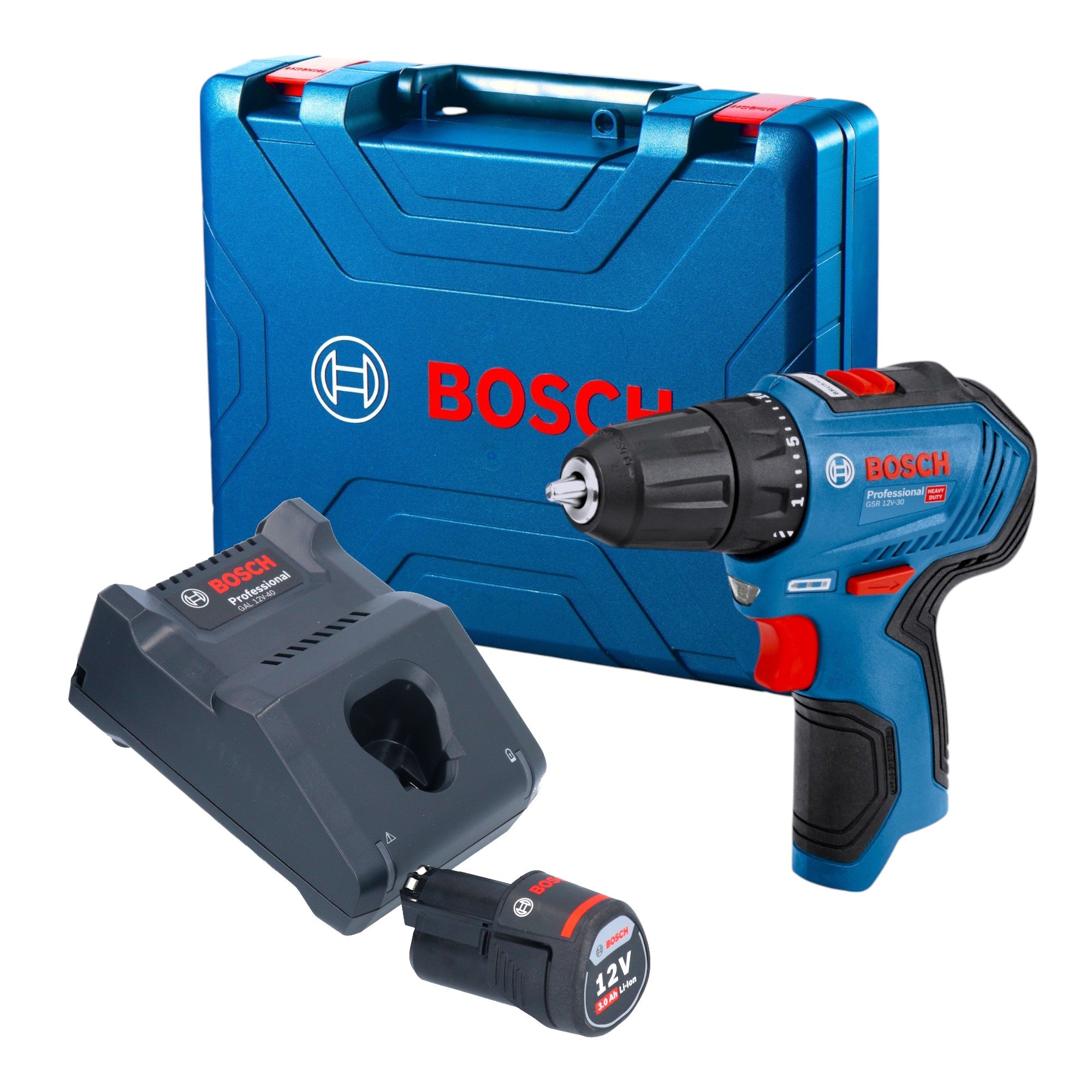 Bosch GSR 12V 30 Professional Akku Bohrschrauber 12 V 30 Nm Brushless 1x Akku 3 0 Ah Ladegeraet Koffer 0 - toolbrothers
