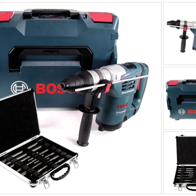 Bosch GBH 4-32 DFR 900 W 4-stufiger Bohrhammer mit SDS Plus Aufnahme in L-Boxx ( 0611332104 ) + 11 tlg. Meißel- und Bohrerset - Toolbrothers