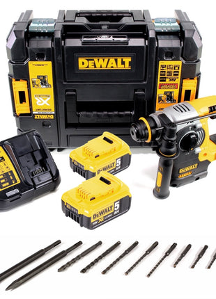 DeWalt DCH 273 P2 Akku Kombihammer 18V 2,1J SDS-Plus Brushless + 2x Akku 5,0Ah +Ladegerät + TSTAK + 11x Bohrer - Toolbrothers