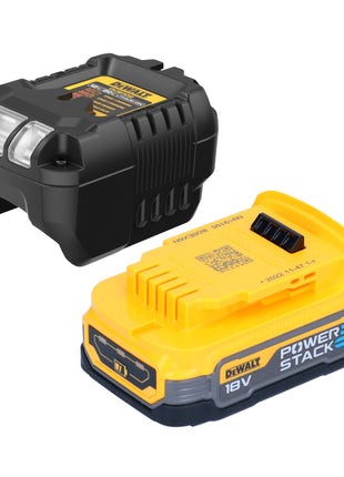 DeWalt DCF 809 E1 Clé à choc sans fil 18 V 190 Nm 1/4'' Brushless + 1x batterie Powerstack 1,7 Ah + chargeur