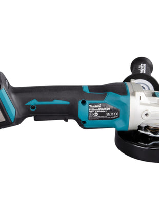 Makita DGA 520 T1X1 akumulatorowa szlifierka kątowa 18 V 125 mm X-LOCK bezszczotkowa + 1x akumulator 5,0 Ah - bez ładowarki