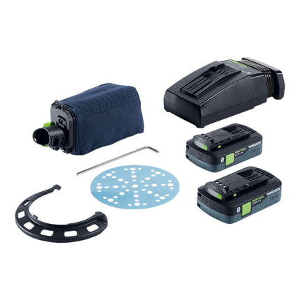 Festool ETSC 2 150 4 0 I Plus Akku Exzenterschleifer 18 V 150 mm Brushless 577726 2x Akku 4 0 Ah Ladegeraet Systainer 3 - toolbrothers