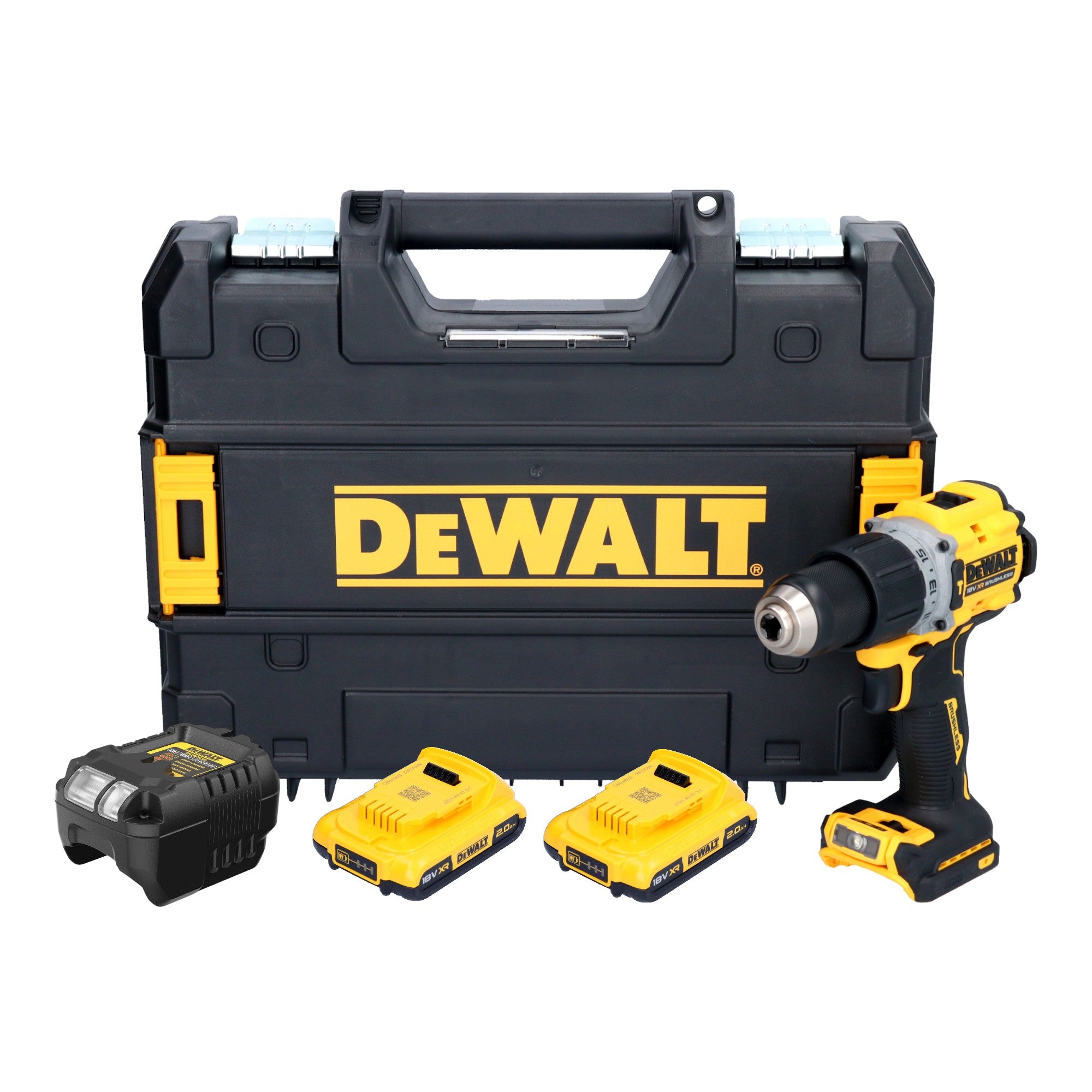 DeWalt DCD 805 D2T Akku Schlagbohrschrauber 18 V 90 Nm Brushless 2x Akku 2 0 Ah Ladegeraet TSTAK 0 - toolbrothers
