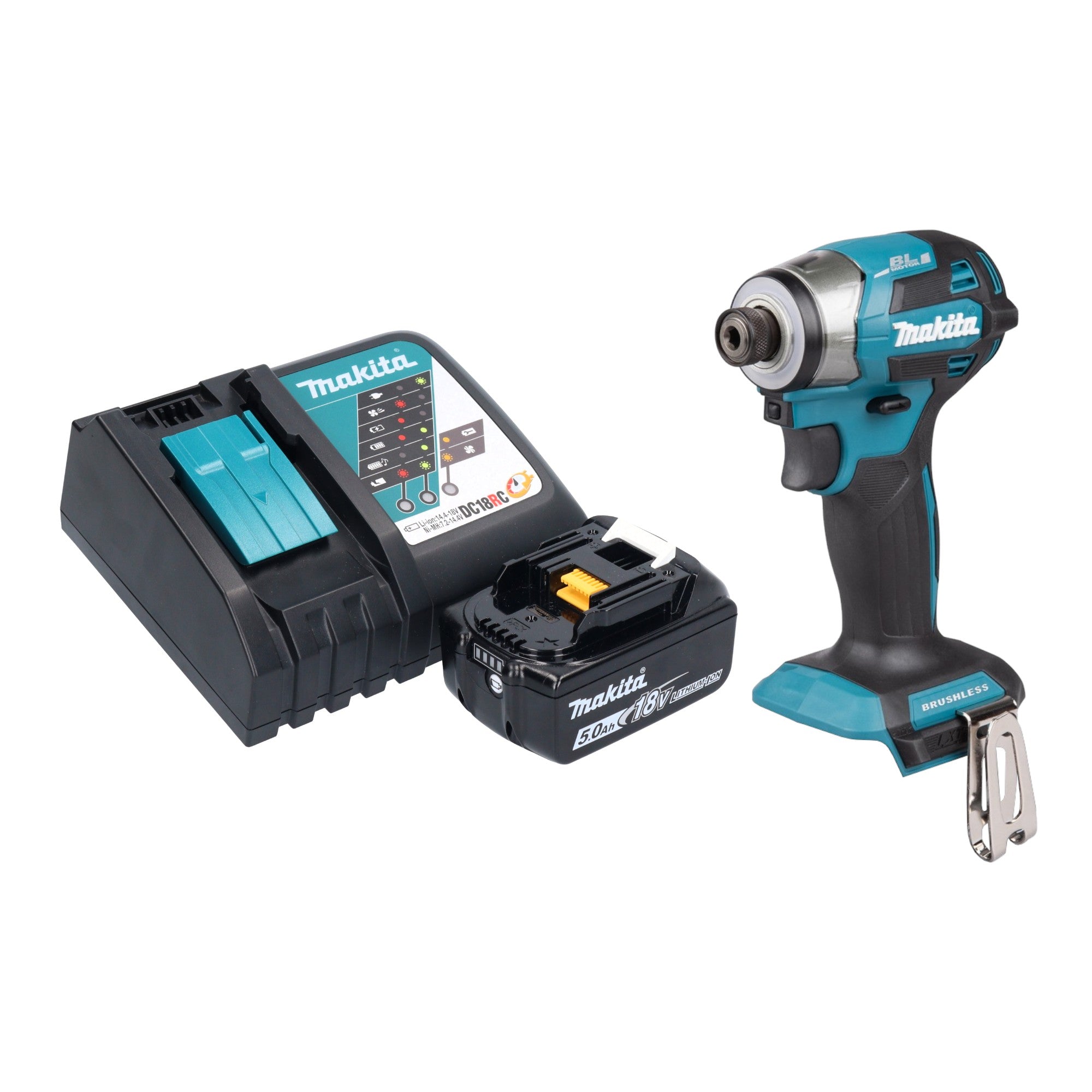 Makita DTD 173 RT1 Akku Schlagschrauber 18 V 180 Nm 1 4 Brushless 1x Akku 5 0 Ah Ladegeraet 0 - toolbrothers