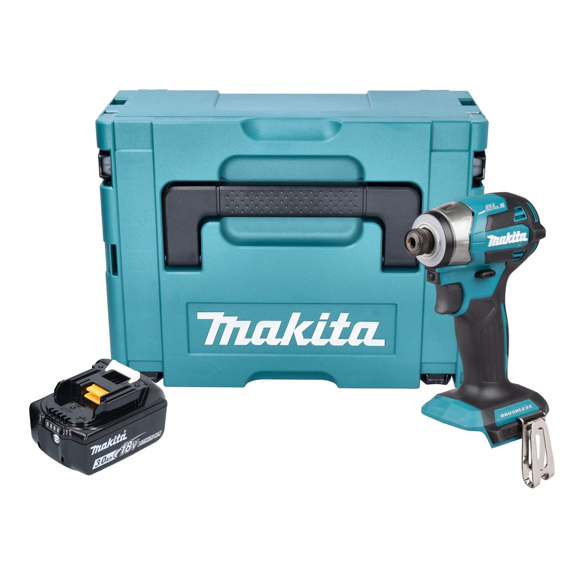 Makita DTD 173 F1J Akku Schlagschrauber 18 V 180 Nm 1 4 Brushless 1x Akku 3 0 Ah Makpac ohne Ladegeraet 0 - toolbrothers