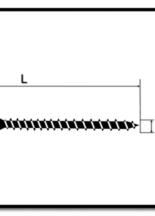 HECO UNIX-top Dielenschraube 3,5 x 50 mm 500 Stk. Torx T-10 Linsensenkkopf Vollgewinde verzinkt A2K ( 46498 ) - Toolbrothers