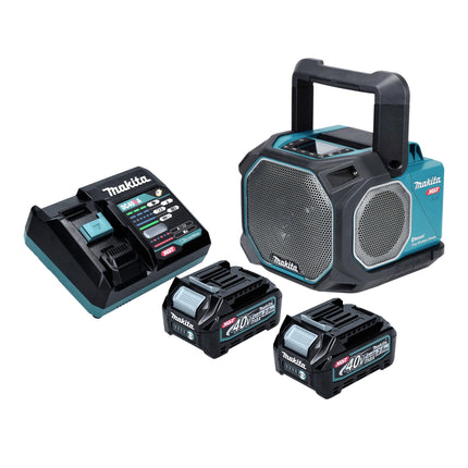 Makita MR 014 GD201 Lautsprecher 14 4 18 40 V AC DC Bluetooth Mikrofon 2x Akku 2 5 Ah Ladegeraet 0 - toolbrothers