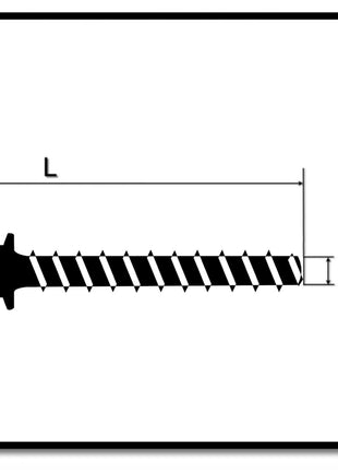 HECO MULTI-MONTI-plus SS Betonschraube 12 x 100 mm 25 Stk. SW 15 Sechskantkopf verzinkt A2K ( 48411 ) - Toolbrothers