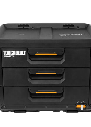 Toughbuilt StackTech TB B1 D 70 3 XL Werkzeugkiste Box mit 3 Schubladen 53 x 40 x 39 cm 22x Trennwand 1 - toolbrothers