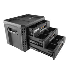 Toughbuilt STACKTECH TB B1 D 70 3 XL Werkzeugkiste Box mit 3 Schubladen 53 x 40 x 39 cm 22x Trennwand 0 - toolbrothers