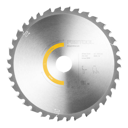 Festool KSB SORT 3 W A 216x2 3 Kreissaegeblatt Set 216 x 2 3 mm 578569 fuer KS 60 KSC 60 3 - toolbrothers