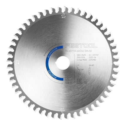 Festool KSB SORT 3 W L A 168x1 8 Kreissaegeblatt Set 168 x 1 8 mm 578568 fuer TS 60 K TSV 60 K CSC SYS 50 2 - toolbrothers