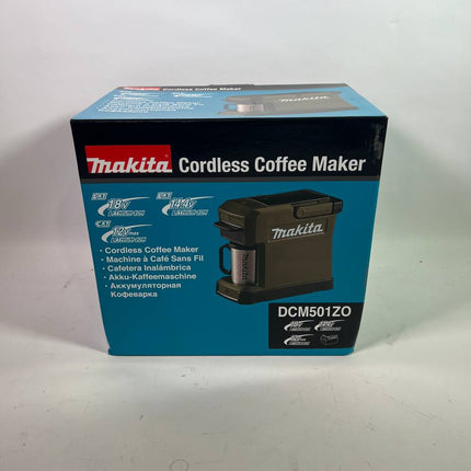 Makita DCM 501 ZO Akku Kaffeemaschine 12 V max 18 V Olive Outdoor Adventure Edition Solo Leicht Gebraucht 1 - toolbrothers