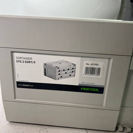 Festool SORTAINER SYS 3 SORT 9 Systainer Werkzeugkoffer Organizer Neuwertig 3 - toolbrothers