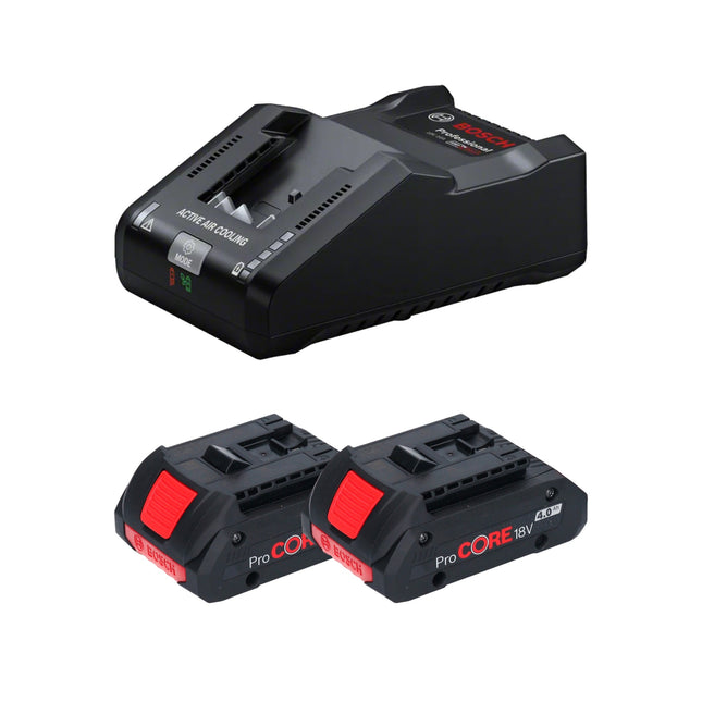 Bosch Starter Set 2x ProCORE 18 V 4,0 Ah Professional Li-Ion Akkupack 