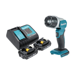 Makita DML 808 SA Akku Handstrahler 14 4 18 V 190 lm LED 2x Akku 2 0 Ah Ladegeraet 0 - toolbrothers