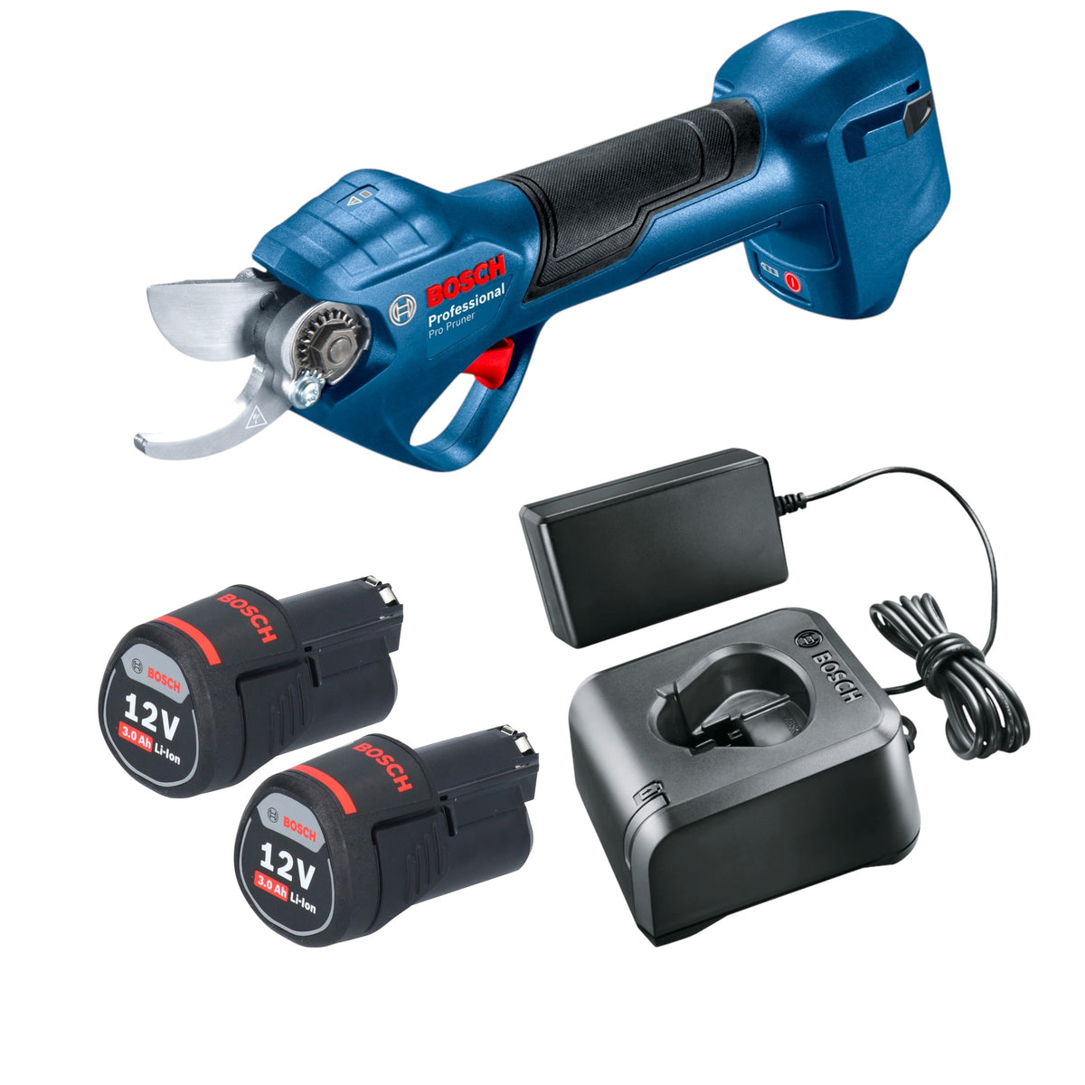 Sekator akumulatorowy Bosch Pro Pruner Professional 12 V ( 06019K1021 ) + 2x akumulator 3,0 Ah + ładowarka