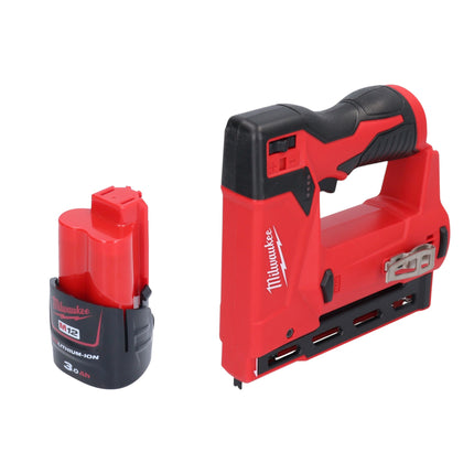 Milwaukee M12 BST 301 Akku Tacker 12 V 6 14 mm 1x Akku 3 0 Ah ohne Ladegeraet 0 - toolbrothers
