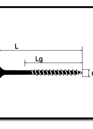 SPAX Universalschraube 5,0 x 60 mm 100 Stk. TORX T-STAR plus T20 WIROX Senkkopf Teilgewinde 4Cut-Spitze 0191010500603 - Toolbrothers