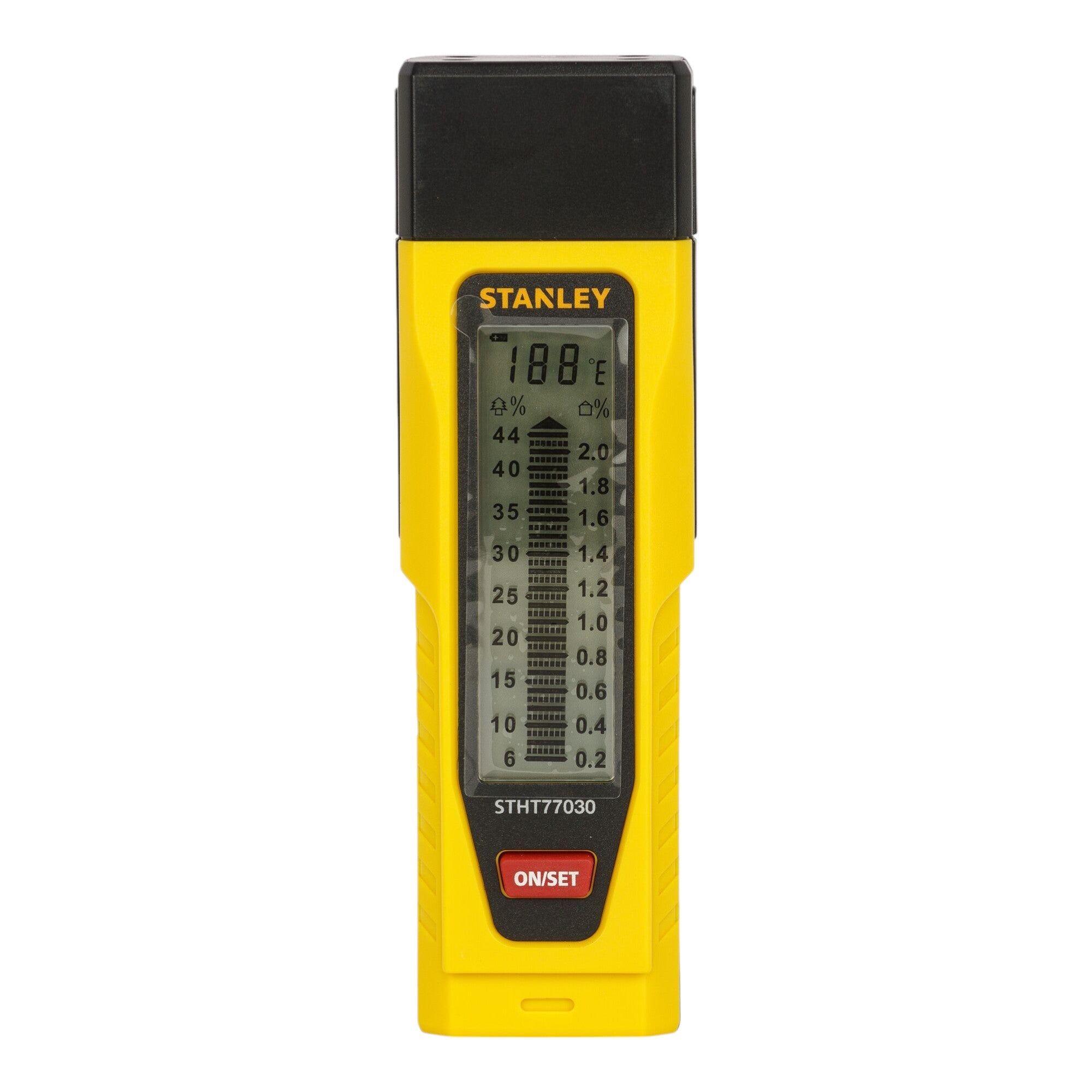 Stanley Feuchtigkeitsmesser 0 77 030 fuer Holz Baumaterialien Trocken und Massivbau 0 - toolbrothers