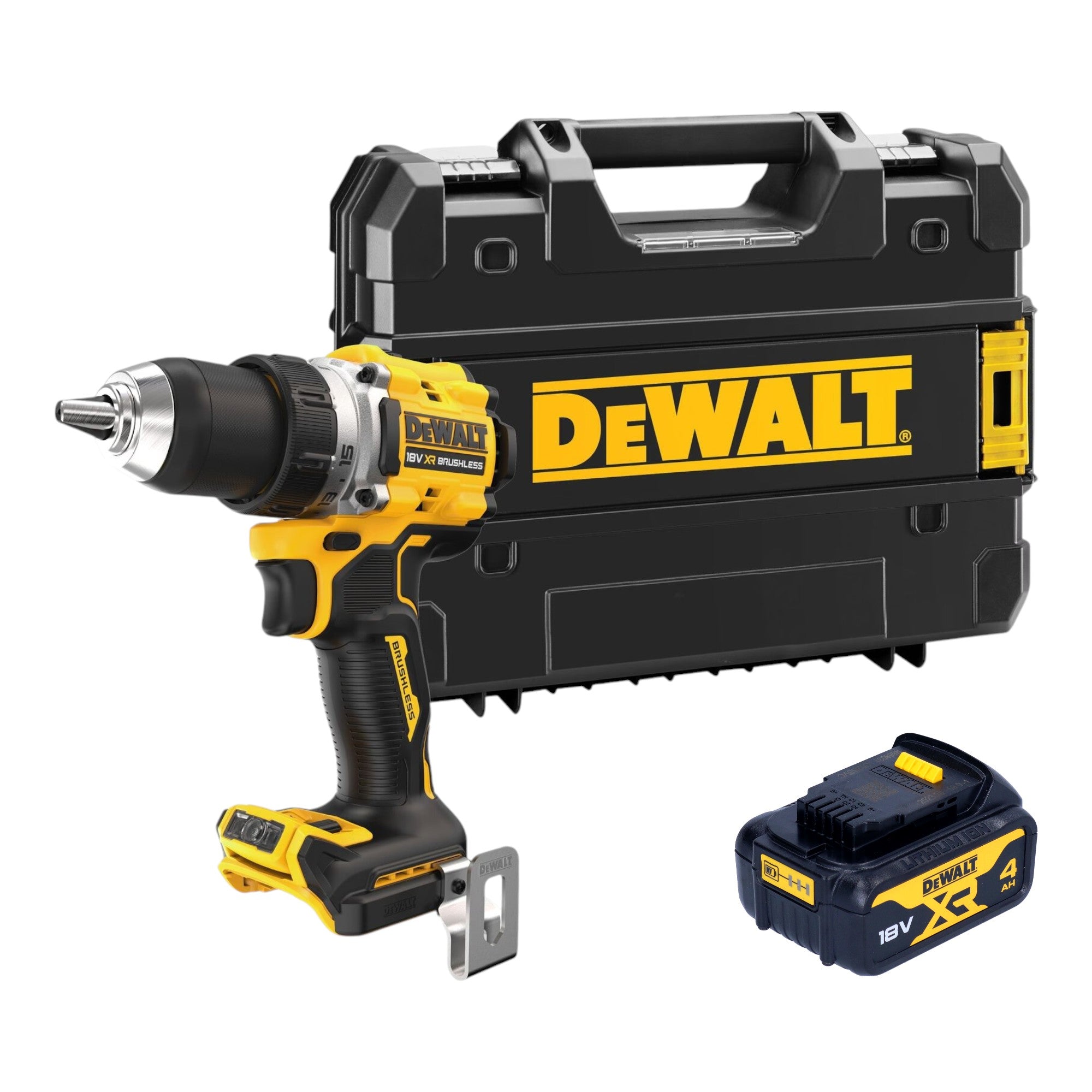 DeWalt DCD 800 NT Akku Bohrschrauber 18 V 90 Nm Brushless 1x Akku 4 0 Ah TSTAK ohne Ladegeraet 0 - toolbrothers