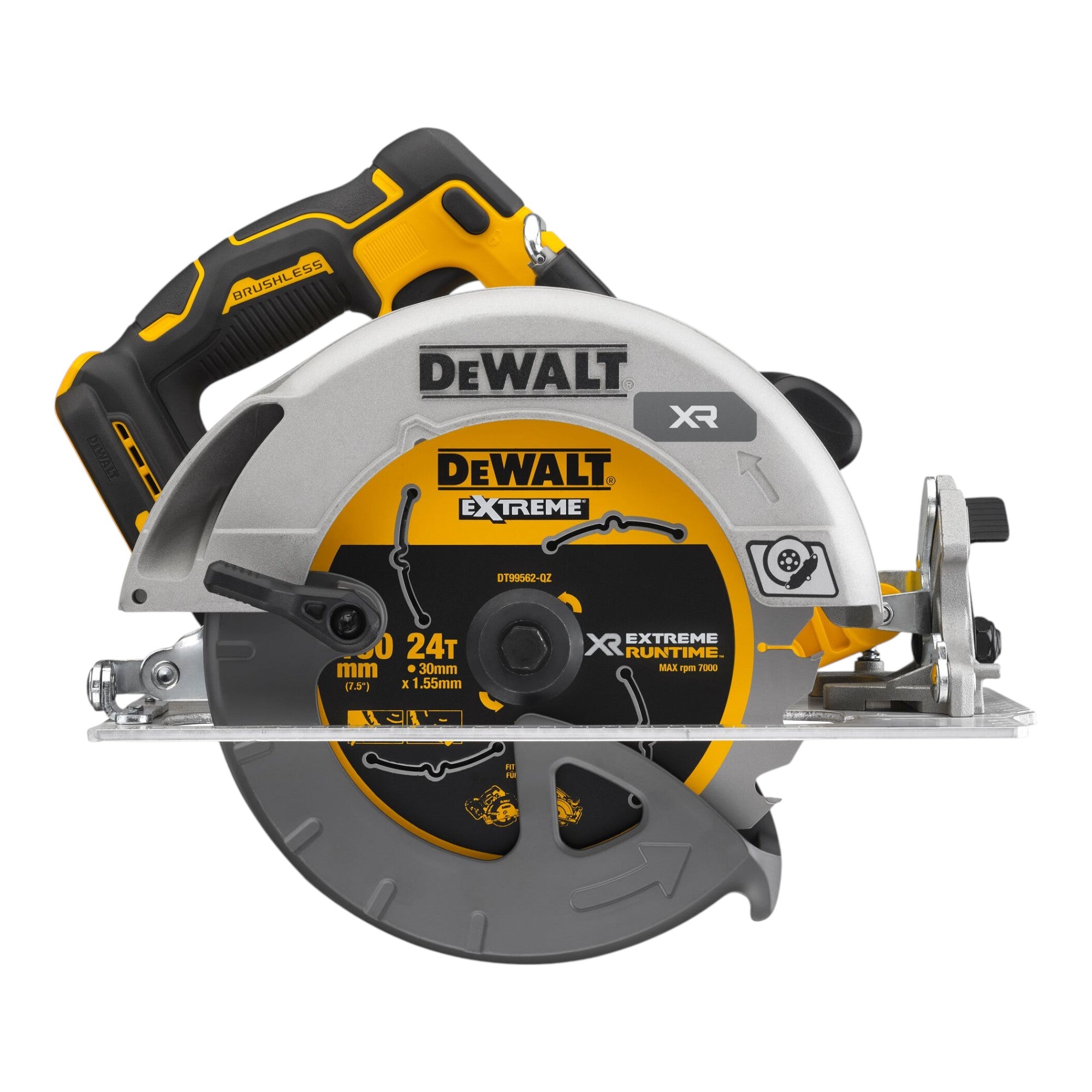 DeWalt DCS 573 Y2T Akku Handkreissaege 18 V 190 x 30 mm Brushless 2x Akku 12 0 Ah Ladegeraet TSTAK 3 - toolbrothers