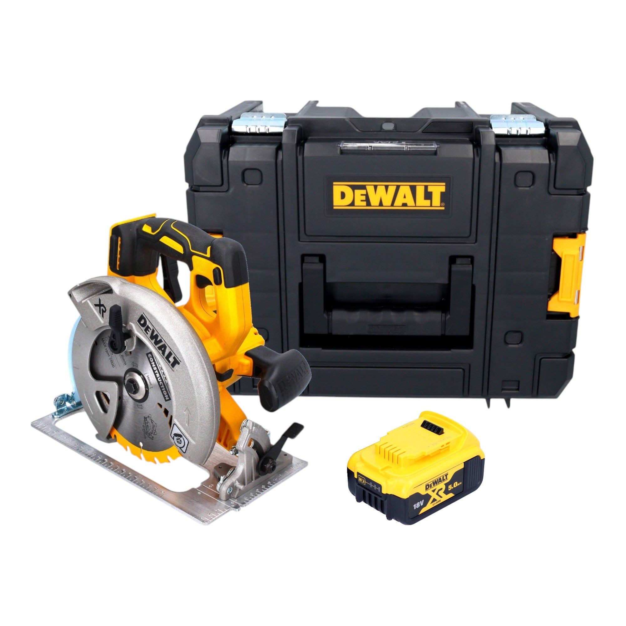 DeWalt DCS 570 NT Akku Handkreissaege 18 V 184 mm Brushless 1x Akku 5 0 Ah TSTAK ohne Ladegeraet 0 - toolbrothers