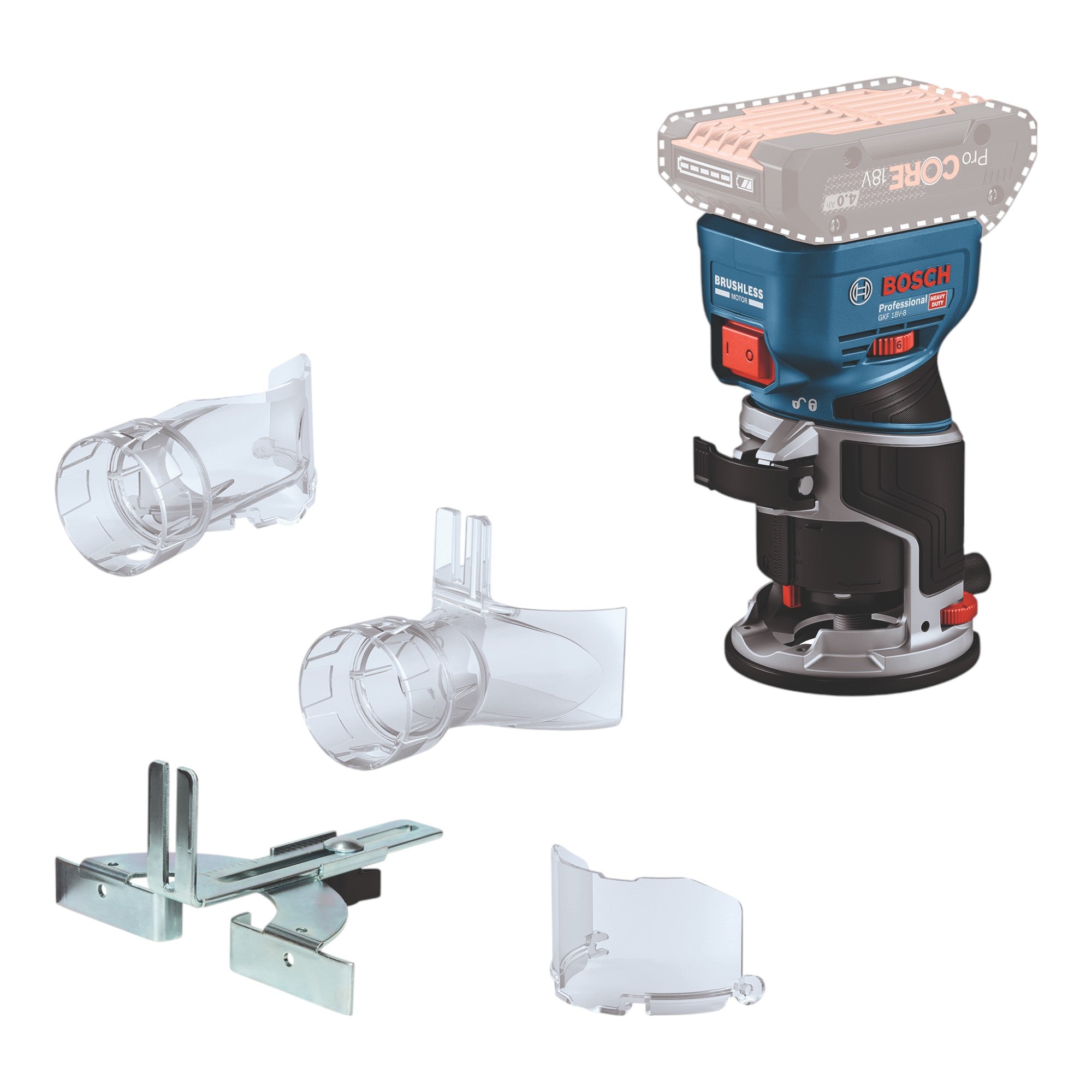 Bosch GKF 18V 8 Professional Akku Kantenfraese 18 V 8 0 mm Brushless 1x ProCORE Akku 5 5 Ah Ladegeraet 1 - toolbrothers