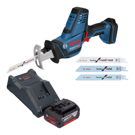 Bosch GSA 18V LI C Professional Akku Reciprosaege Saebelsaege 18 V 1x Akku 4 0 Ah Ladegeraet 0 - toolbrothers