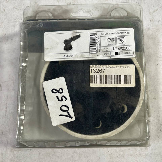 FESTOOL Schleifteller ST STF LEX 125 90 8 M8 W HT 492286 weiche Ausfuehrung fuer ETS EC 125 LEX 125 Gebraucht 1 - toolbrothers