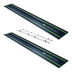 Festool 2x FS 1400 2 BL Fuehrungsschiene 1400 mm Blau 2x 578246 100Y Jubilaeums Edition FSV 2 Verbindungsstueck 577039  0 - toolbrothers
