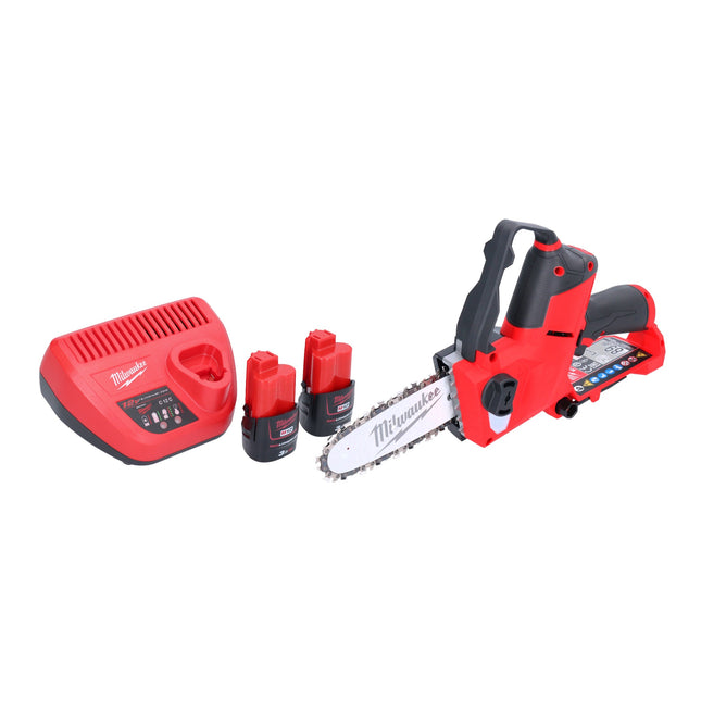 Milwaukee M12 FHS 302 Akku Astsaege 12 V 15 cm Brushless 2x Akku 3 0 Ah Ladegeraet 0 - toolbrothers