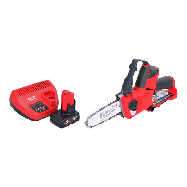 Milwaukee M12 FHS 601 Akku Astsaege 12 V 15 cm Brushless 1x Akku 6 0 Ah Ladegeraet 0 - toolbrothers