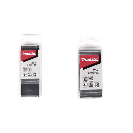 Hitachi CJ 160 VA W1 Stichsäge im Transportkoffer 740 W+ Makita B-16 Stichsägeblätter für Holz + Makita B-22 Stichsägeblätter für Metall - Toolbrothers