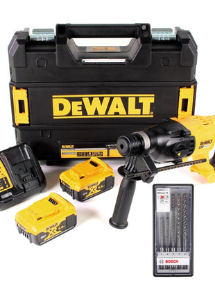 DeWalt DCH 133 P2 Akku Kombihammer 18V 2,6J SDS plus Brushless + 2x Akku 5,0Ah + Ladegerät + TSTAK + 5x Beton Bohrer - Toolbrothers