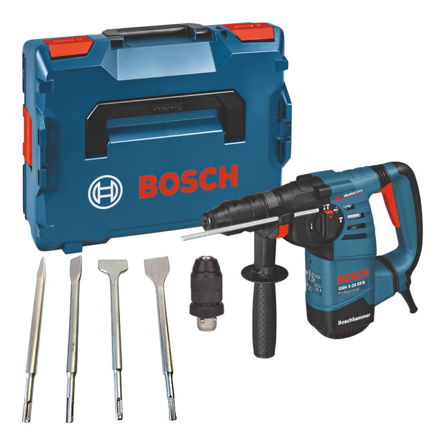 Bosch GBH 3 28 DFR Professional Bohrhammer 800 W 3 1 J SDS Plus 4 tlg Meissel Set L Boxx 0 - toolbrothers