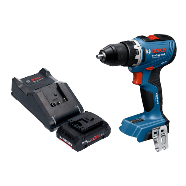 Bosch GSR 18V 65 Professional Akku Bohrschrauber 18 V 63 Nm Brushless 1x ProCORE Akku 4 0 Ah Ladegeraet 0 - toolbrothers