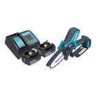 Makita DUC 101 SM201 Akku Astsaege 18 V 10 cm Brushless 2x Akku 4 0 Ah Ladegeraet 0 - toolbrothers