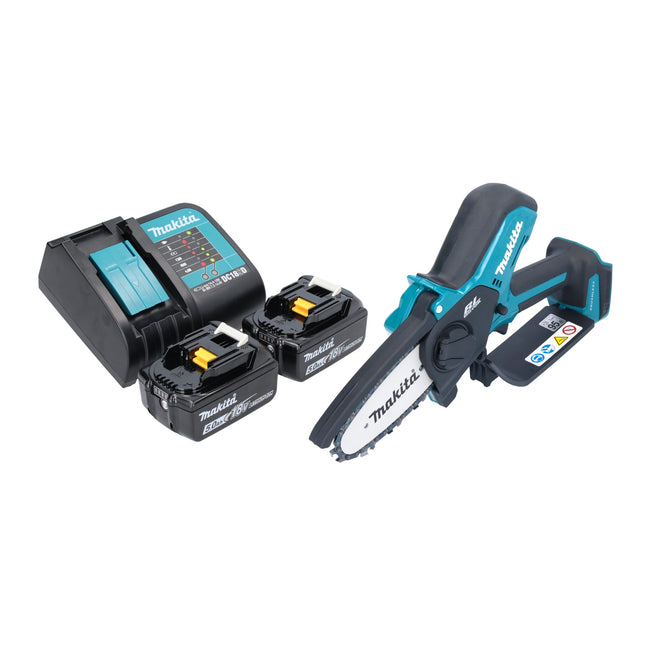 Makita DUC 101 ST201 Akku Astsaege 18 V 10 cm Brushless 2x Akku 5 0 Ah Ladegeraet 0 - toolbrothers