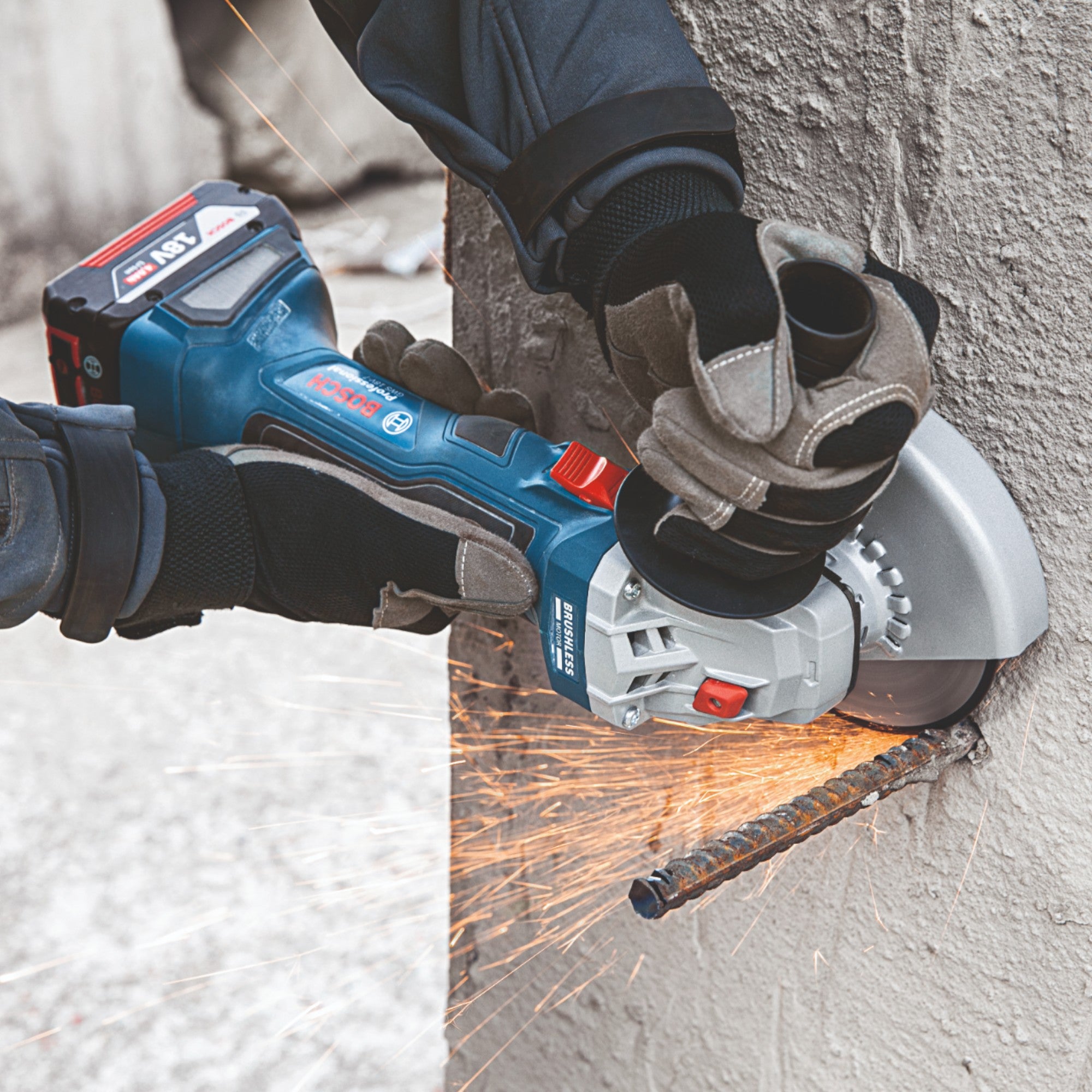 Bosch GWS 18V 7 Professional Akku Winkelschleifer 18 V 115 mm Brushless 1x Akku 4 0 Ah ohne Ladegeraet 4 - toolbrothers