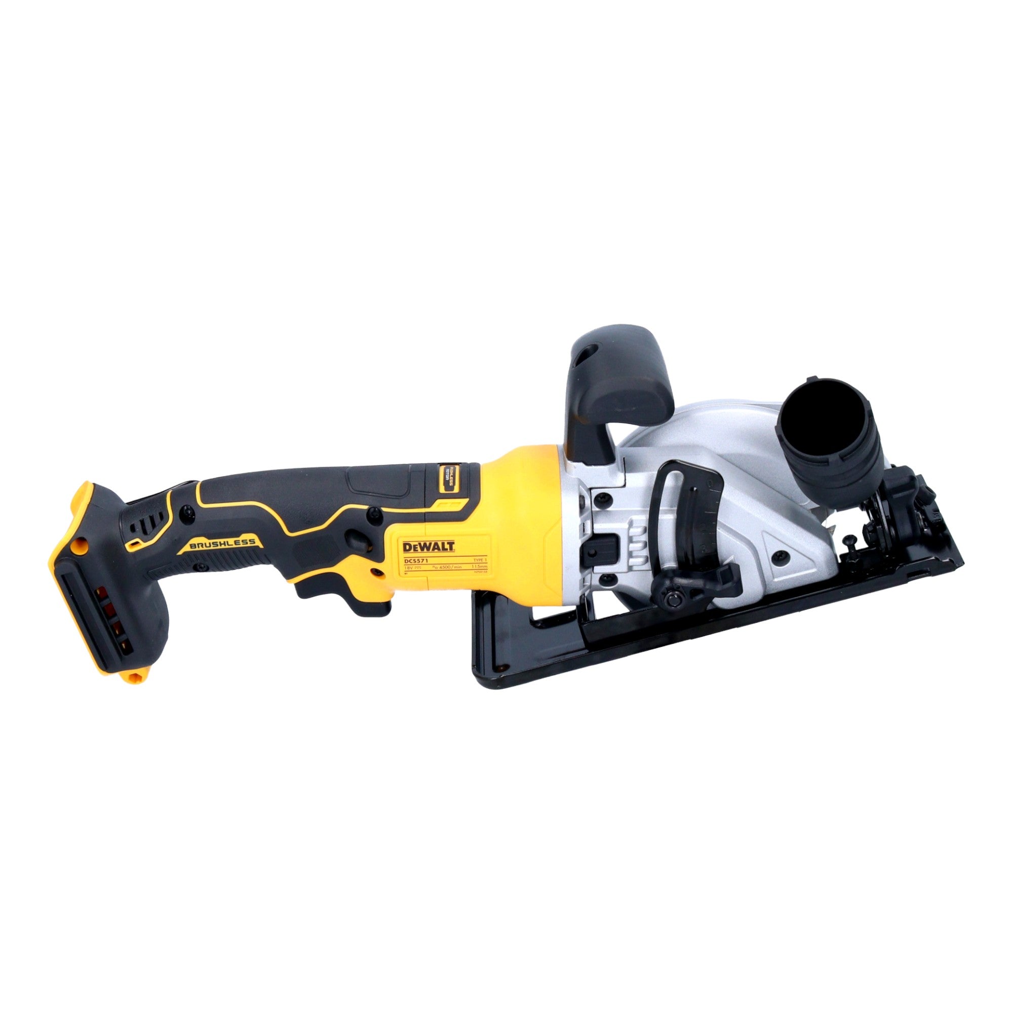 DeWalt DCS 571 N Akku Handkreissaege 18 V 115 mm Brushless 1x Powerstack Akku 5 0 Ah ohne Ladegeraet 4 - toolbrothers