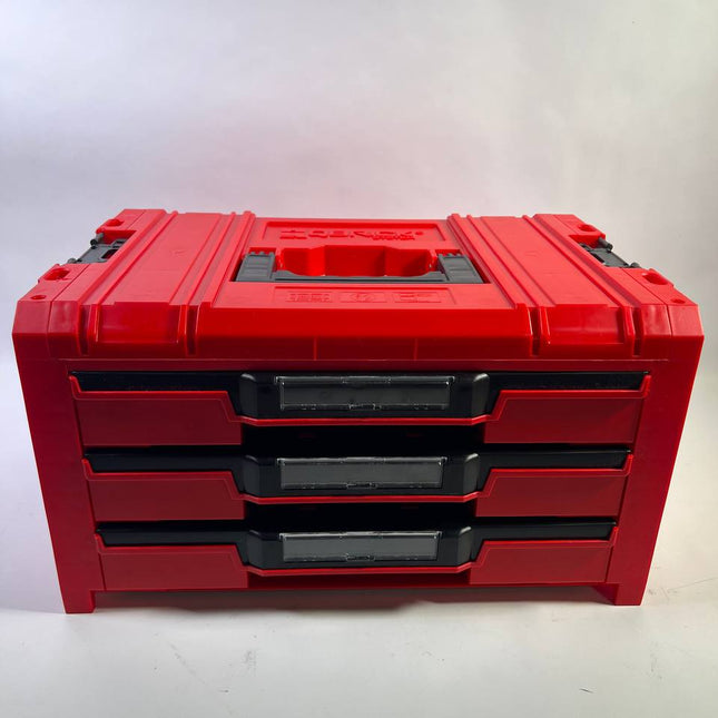Qbrick System PRO Drawer 3 Toolbox 2 0 Expert RED ULTRA HD Werkzeugkoffer 450 x 310 x 244 mm 13 5 l stapelbar IP54 mit 3 Schubladen Beschaedigt 1 - toolbrothers