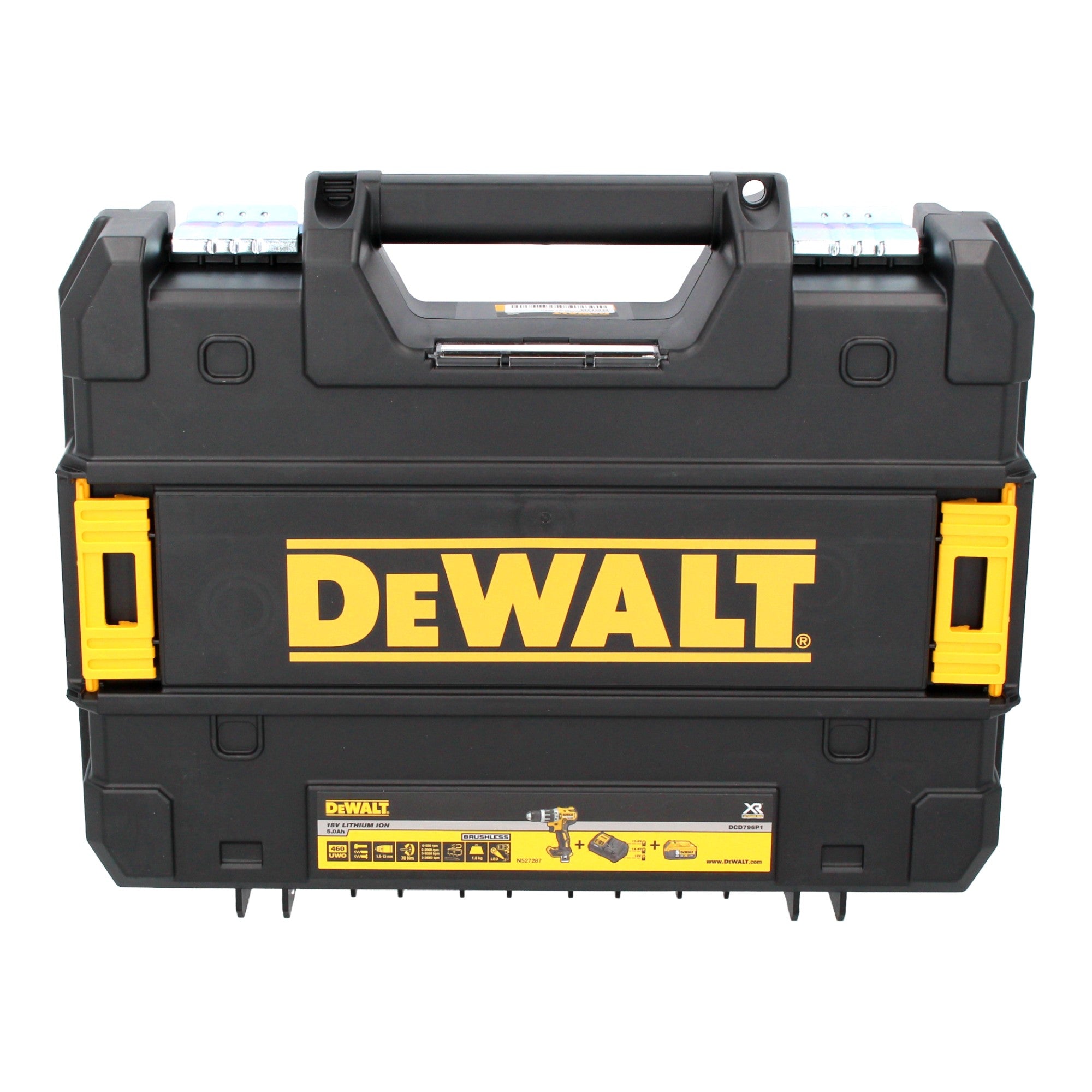DeWalt DCD 796 D1T Akku Schlagbohrschrauber 18 V 70 Nm Brushless 1x Akku 2 0 Ah Ladegeraet TSTAK 2 - toolbrothers