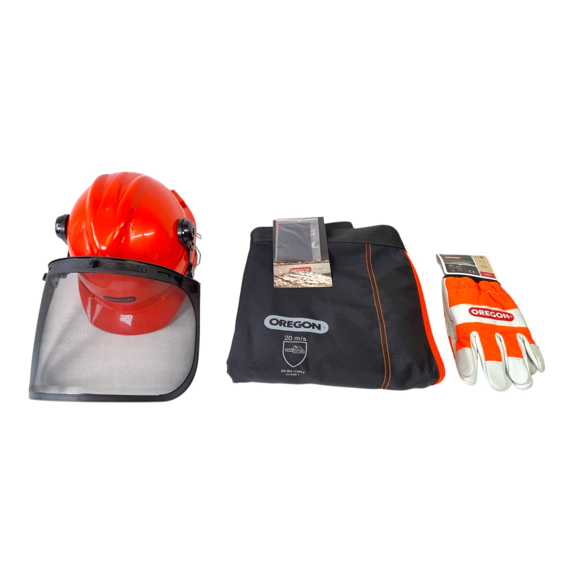 Oregon Kettensaegen Schutzausruestung Set 574742A mit Schutzhelm Beinschutz und Handschuhe 1 - toolbrothers