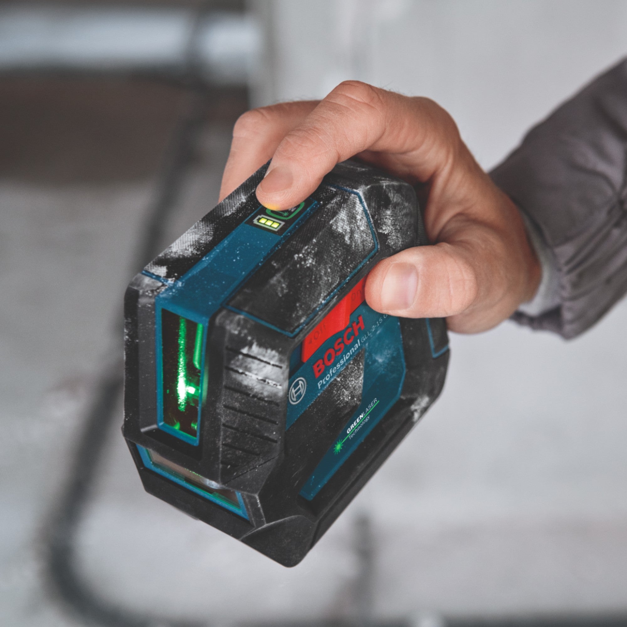 Bosch GLL 2 15 G Professional Linienlaser 15 m IP 64 gruen 0601063W02 Koffer 4 - toolbrothers