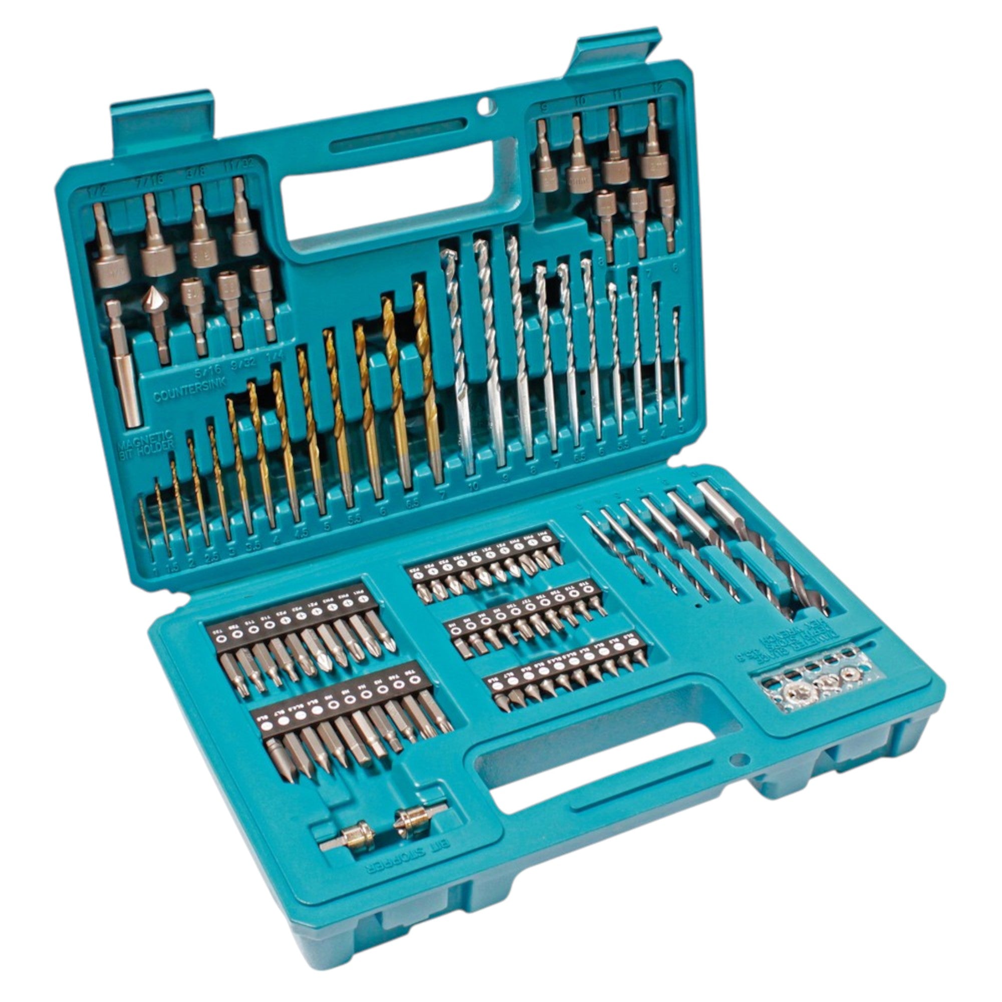 Makita DHP 487 Z Akku Schlagbohrschrauber 18 V 40 Nm Brushless 102 tlg Bit Bohrer Set ohne Akku ohne Ladegeraet 2 - toolbrothers