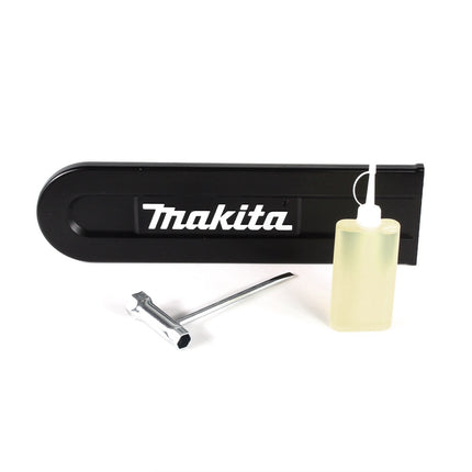 Makita DUC 355 PG4 Akku Kettensäge 36V ( 2x18V ) Brushless 35 cm + 4x 6,0 Ah Akku + Doppelladegerät - Toolbrothers