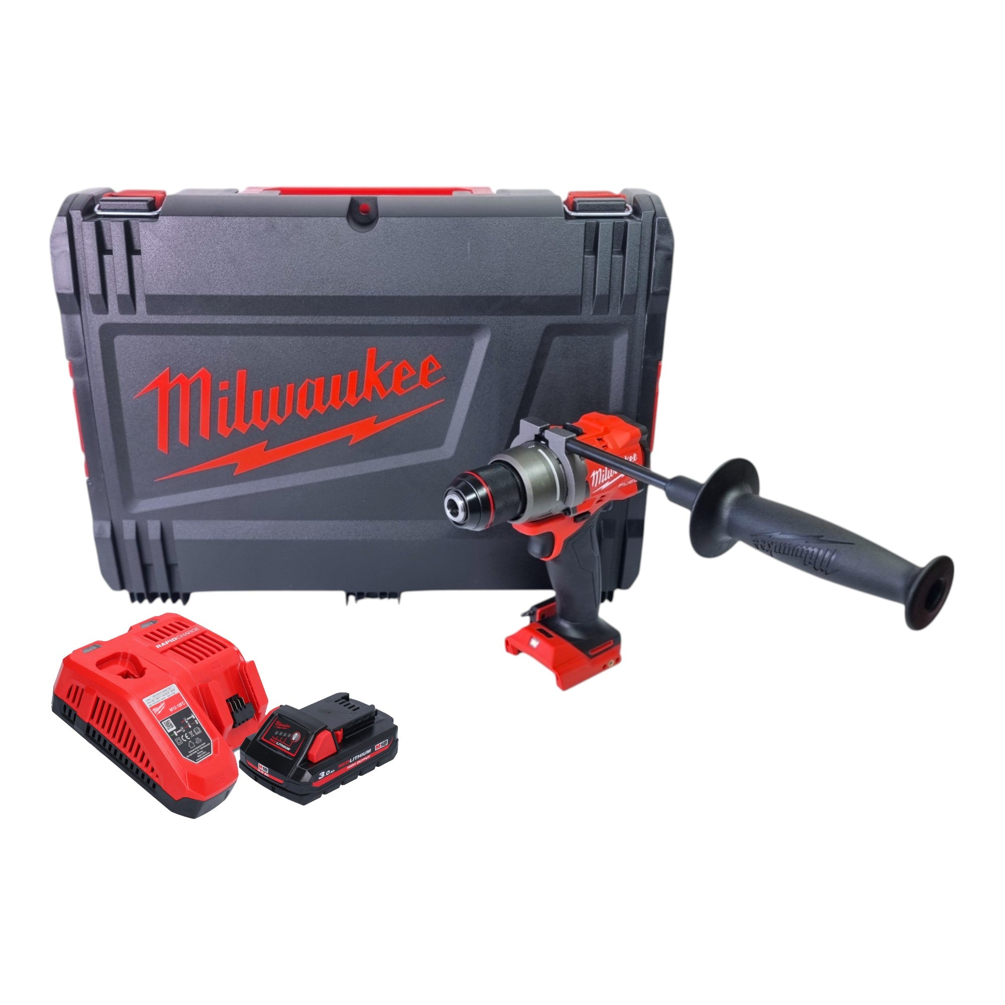 Milwaukee M18 FDD3 301X Akku Bohrschrauber 18 V 158 Nm Brushless 1x Akku 3 0 Ah Ladegeraet HD Box 0 - toolbrothers