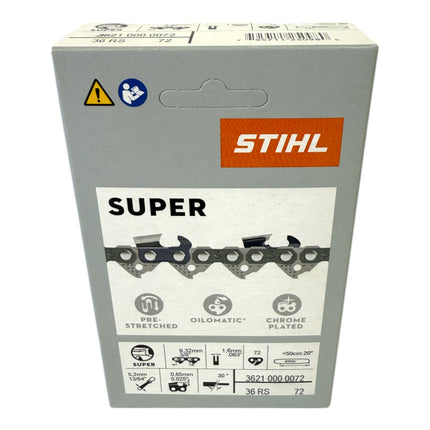 Stihl 4x 3 8 Rapid Super 3 RS3 Saegekette 50 cm 3 8 1 6 mm 72 TG 4 Stueck 4x 36260000072  1 - toolbrothers