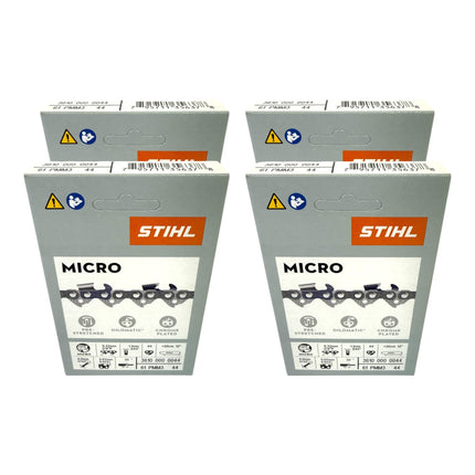 Stihl 4x 3 8 Picco Micro Mini 3 PMM3 Saegekette 30 cm 3 8 P 1 3 mm 44 TG 4 Stueck 4x 36100000044  0 - toolbrothers